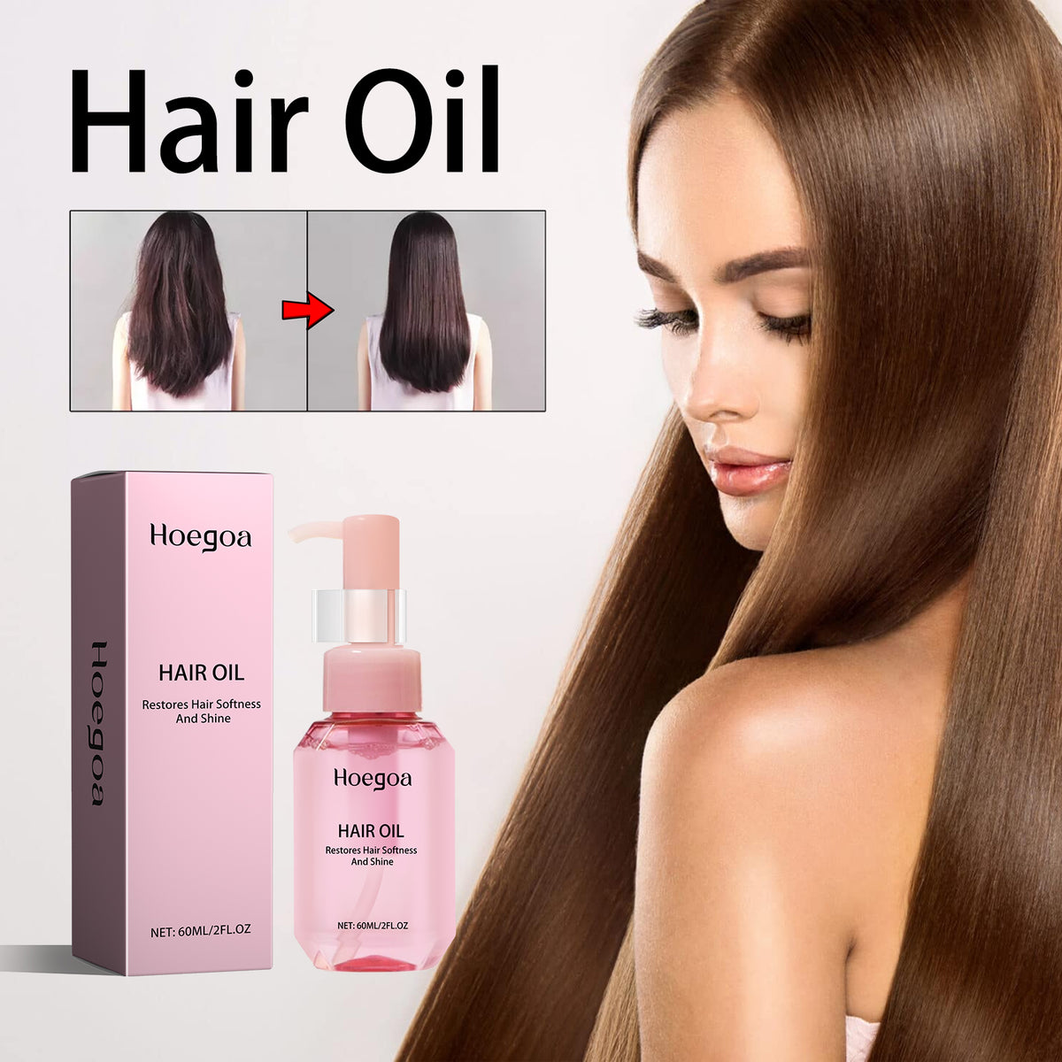 Huile Capillaire Réparatrice – Anti-Fourches & Volume