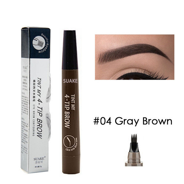 Crayon Sourcils Liquide Waterproof – 4 Pointes