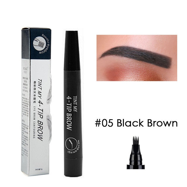Crayon Sourcils Liquide Waterproof – 4 Pointes