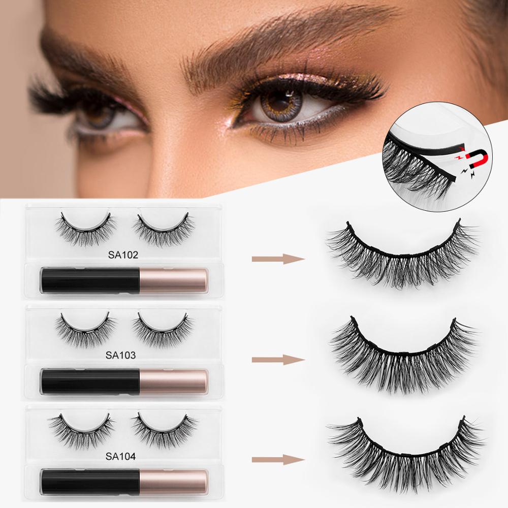 Faux Cils Magnétiques 3D – Longue Tenue Waterproof