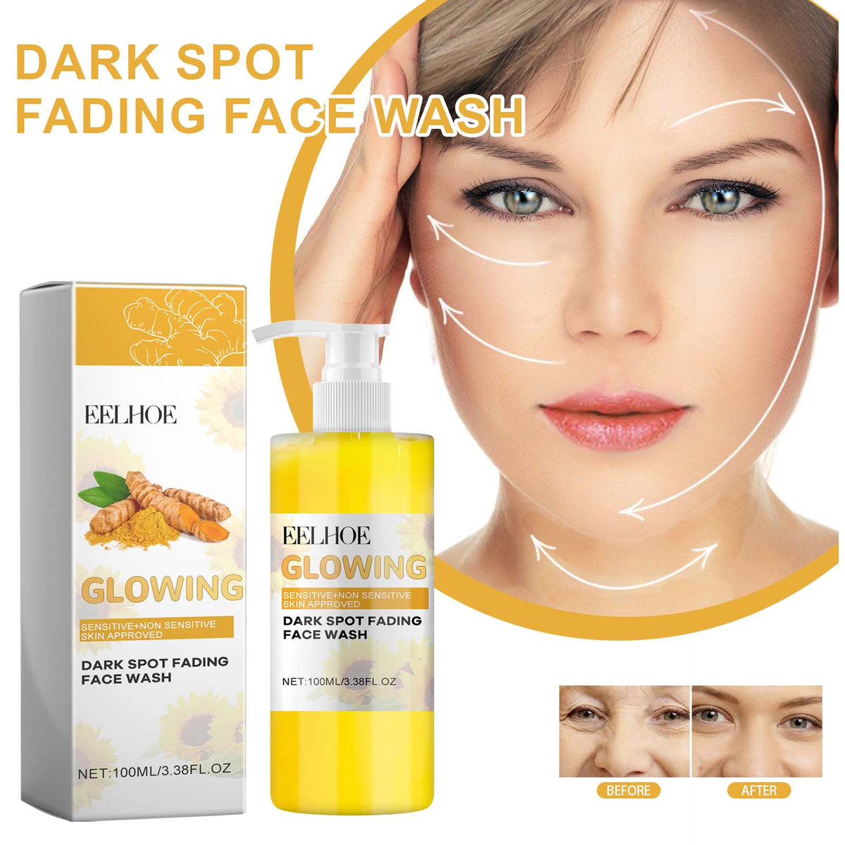 Nettoyant Visage Curcuma – Démaquillant Purifiant