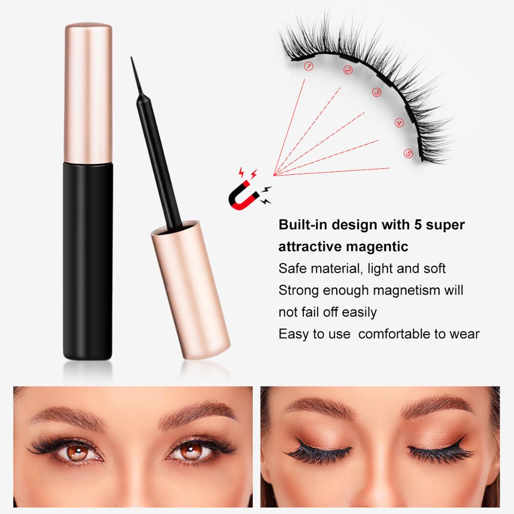 Faux Cils Magnétiques 3D – Longue Tenue Waterproof