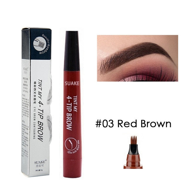 Crayon Sourcils Liquide Waterproof – 4 Pointes